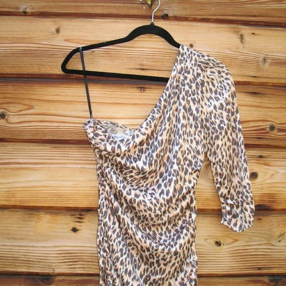 Revolve Majorelle Roberta Leopard Cheetah Print Mini Dress - Picture 5 of 9